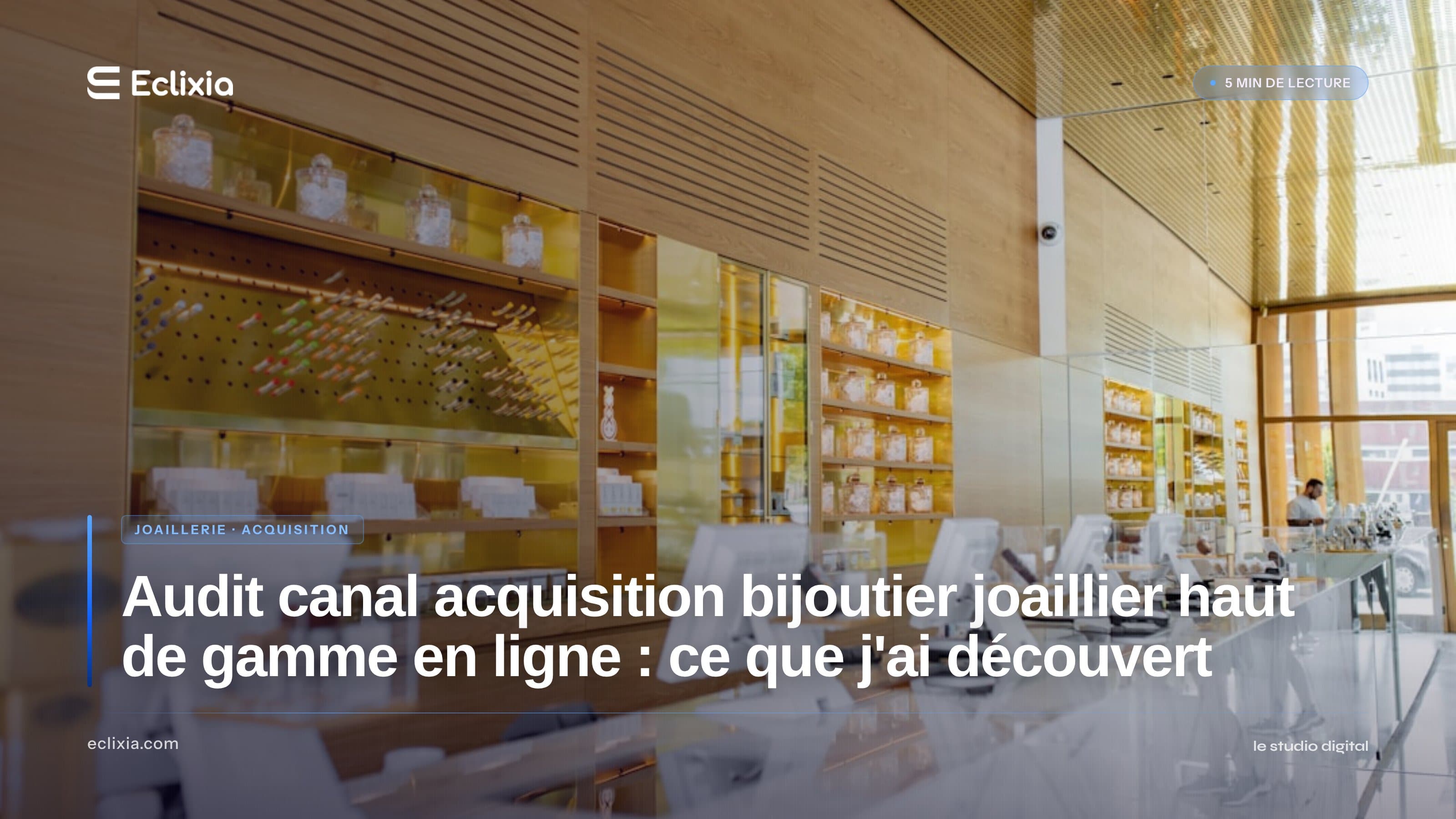 Audit canal acquisition bijoutier joaillier haut de gamme en ligne : ce que j'ai découvert - Audit canal acquisition bijoutier joaillier haut de gamme en ligne : ce que j'ai découvert
